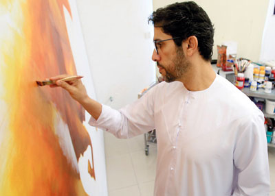 مطر بن لاحج: المرسم لا يسرقني من حياتي